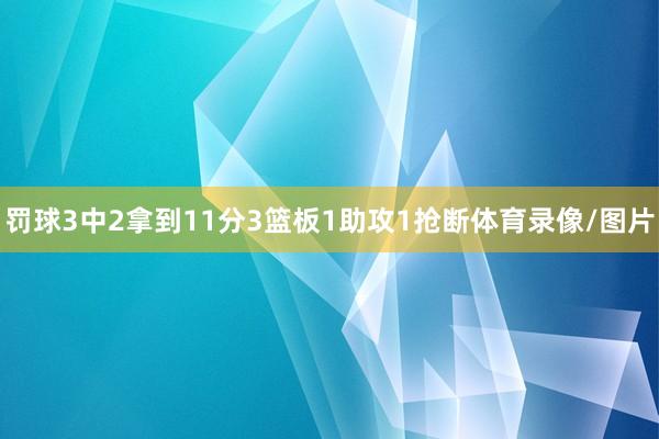 罚球3中2拿到11分3篮板1助攻1抢断体育录像/图片