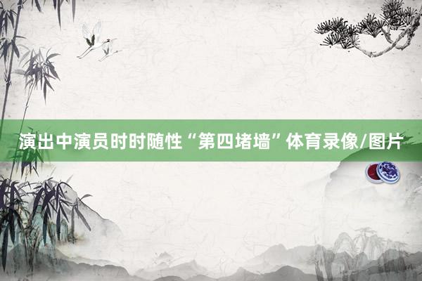 演出中演员时时随性“第四堵墙”体育录像/图片