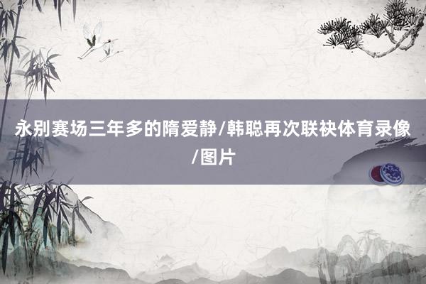 永别赛场三年多的隋爱静/韩聪再次联袂体育录像/图片
