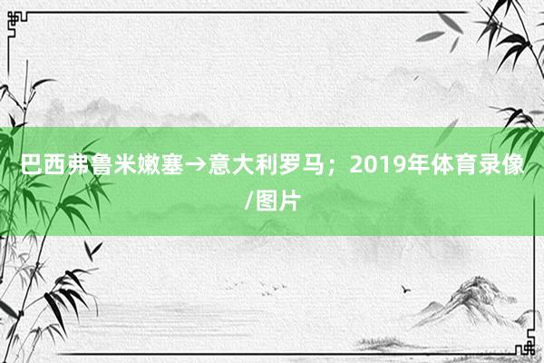巴西弗鲁米嫩塞→意大利罗马；2019年体育录像/图片