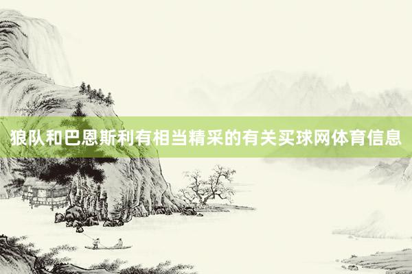 狼队和巴恩斯利有相当精采的有关买球网体育信息